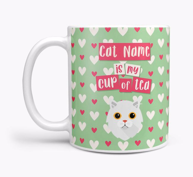 {dogsName} Is My Cup of Tea: Personalized {breedCommonName} Mug